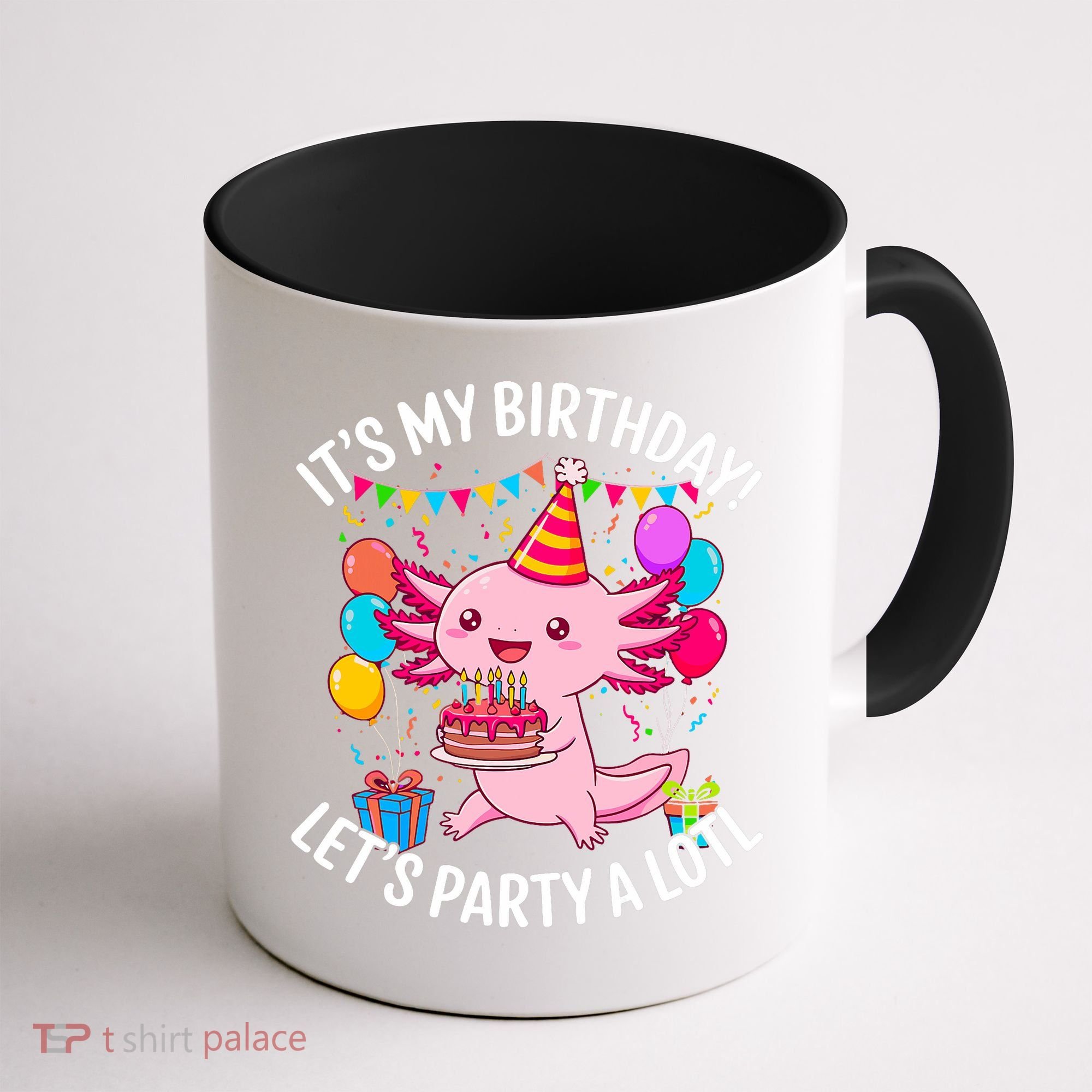 Birthday Axolotl Party Kawaii Axolotl  Coffee Mug