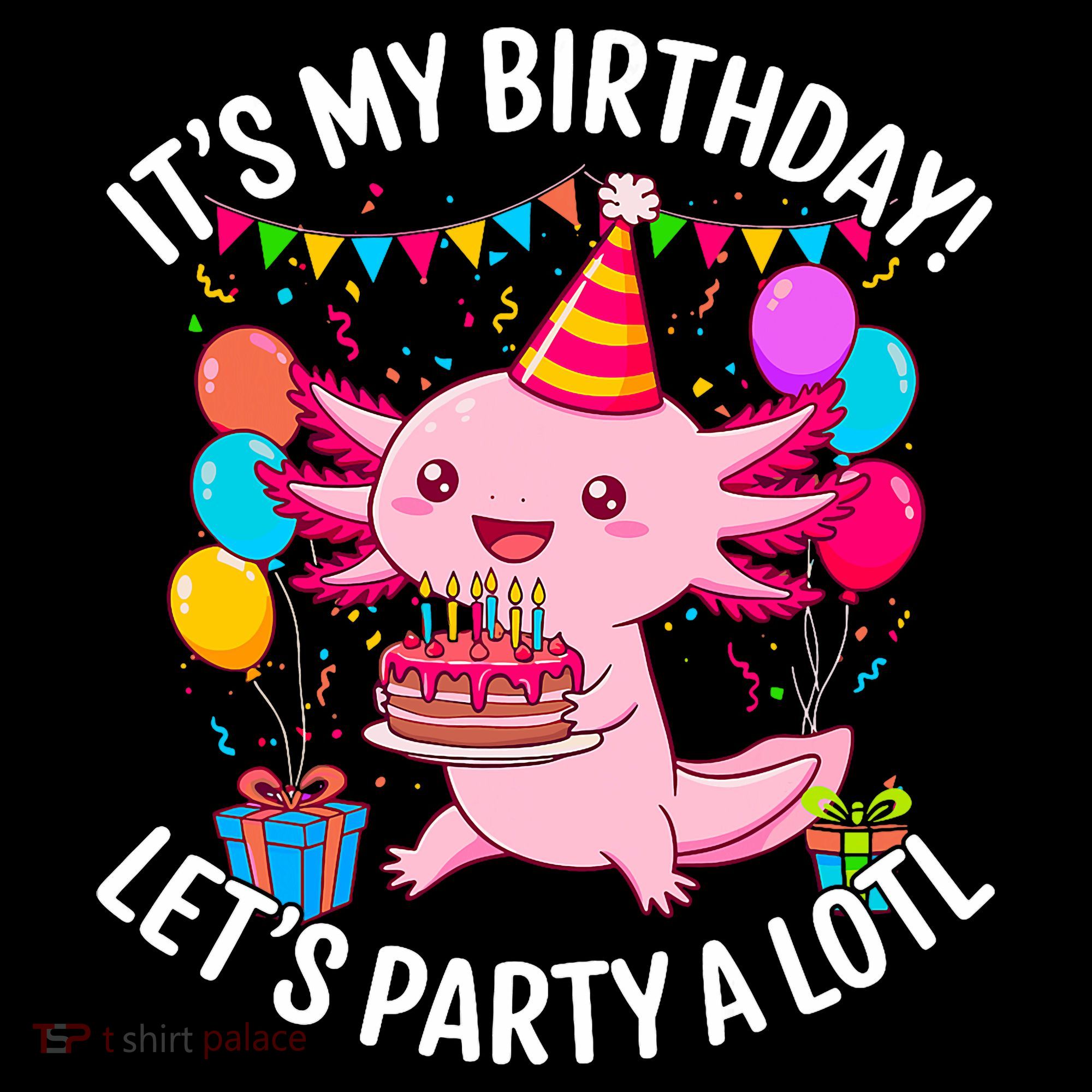 Birthday Axolotl Party Kawaii Axolotl  Coffee Mug