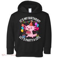 Birthday Axolotl Party Kawaii Axolotl  Toddler Hoodie thumb 0