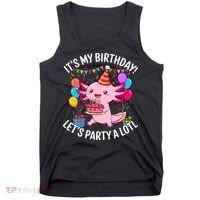 Birthday Axolotl Party Kawaii Axolotl  Tank Top thumb 0
