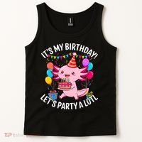 Birthday Axolotl Party Kawaii Axolotl  Tank Top thumb 2