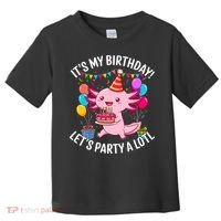 Birthday Axolotl Party Kawaii Axolotl  Toddler T-Shirt thumb 0