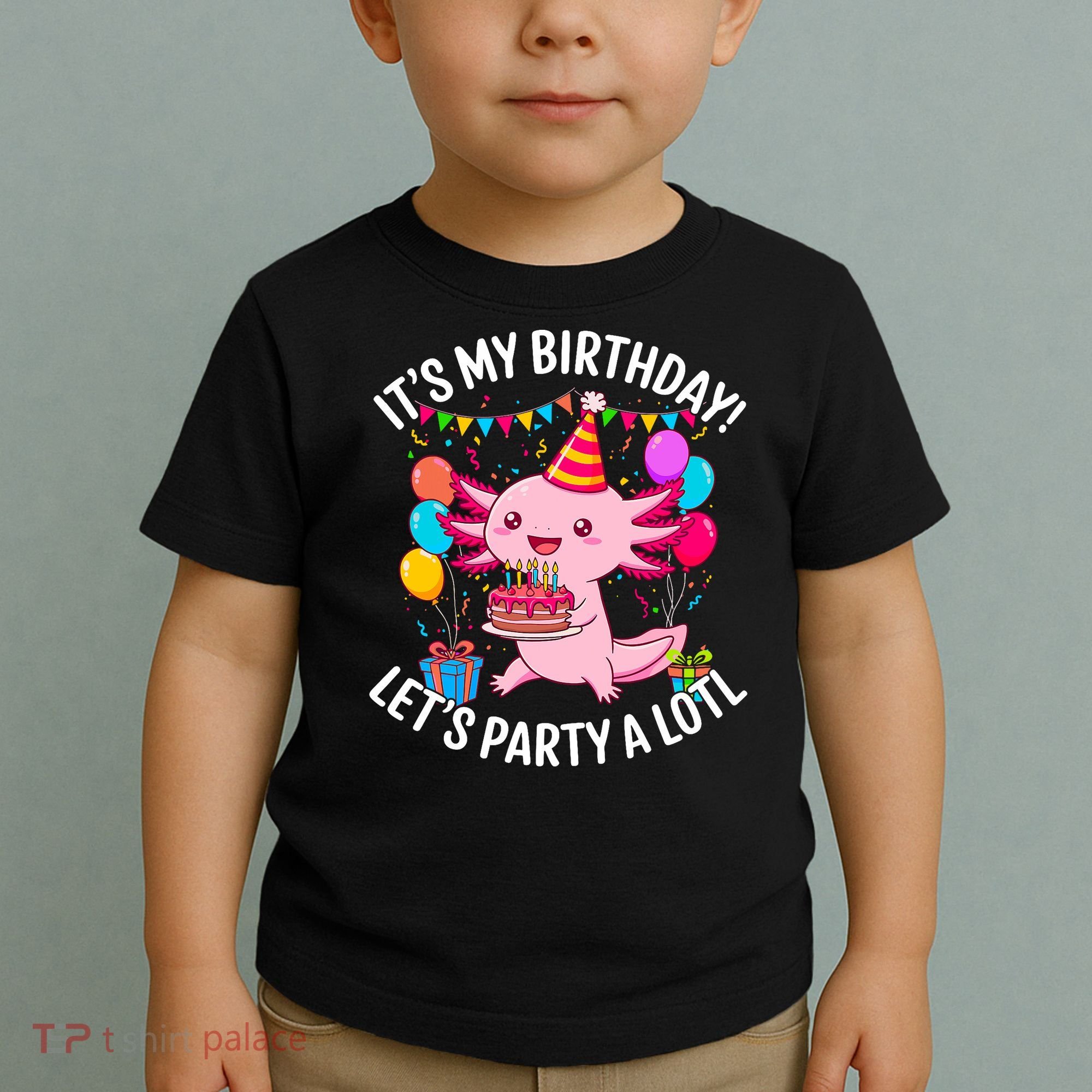 Birthday Axolotl Party Kawaii Axolotl  Toddler T-Shirt
