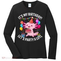 Birthday Axolotl Party Kawaii Axolotl  Women's Long Sleeve Shirt thumb 0