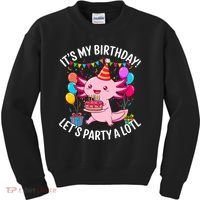 Birthday Axolotl Party Kawaii Axolotl  Kids Sweatshirt thumb 0