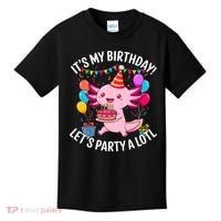 Birthday Axolotl Party Kawaii Axolotl  Kids T-Shirt thumb 0