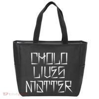 Brown And Proud Latino Mexican Raza Chicano Oldies Cholo Tote Bag thumb 0