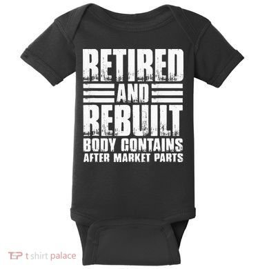 Bionic Aftermarket Parts Design Knee And Hip Replacement Baby Bodysuit