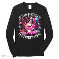 Birthday Axolotl PartyBirthday Axolotl Party  Long Sleeve Shirt thumb 0