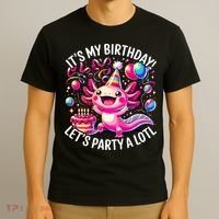 Birthday Axolotl PartyBirthday Axolotl Party  T-Shirt thumb 3