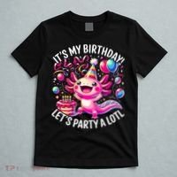 Birthday Axolotl PartyBirthday Axolotl Party  T-Shirt thumb 5