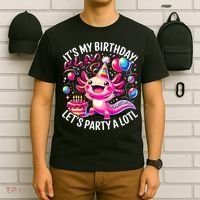 Birthday Axolotl PartyBirthday Axolotl Party  T-Shirt thumb 6