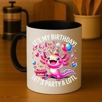 Birthday Axolotl PartyBirthday Axolotl Party  Coffee Mug thumb 4