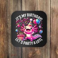 Birthday Axolotl PartyBirthday Axolotl Party  Coaster thumb 0
