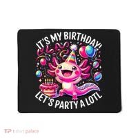 Birthday Axolotl PartyBirthday Axolotl Party  Mousepad thumb 0