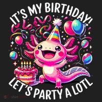Birthday Axolotl PartyBirthday Axolotl Party  Hat thumb 2
