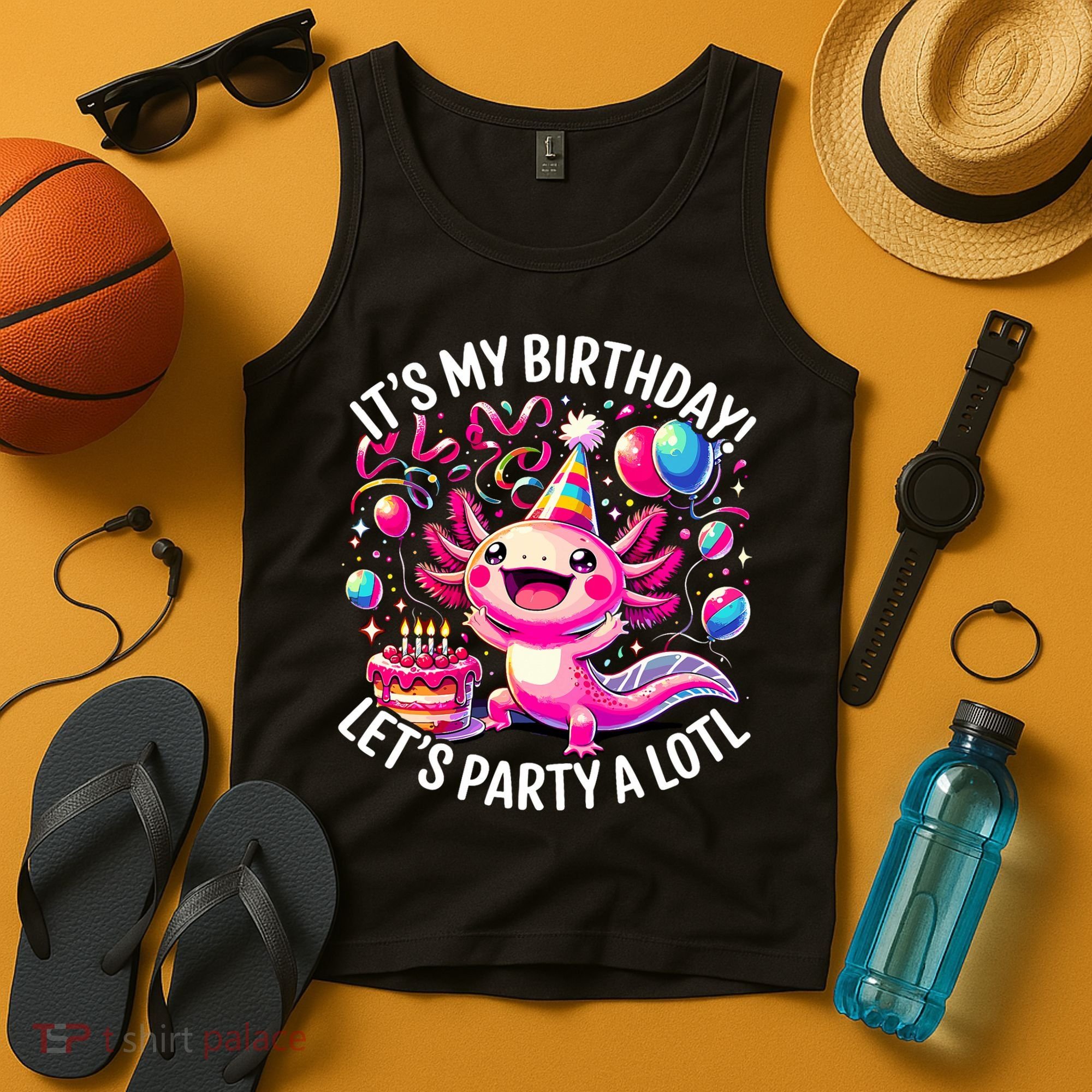 Birthday Axolotl PartyBirthday Axolotl Party  Tank Top