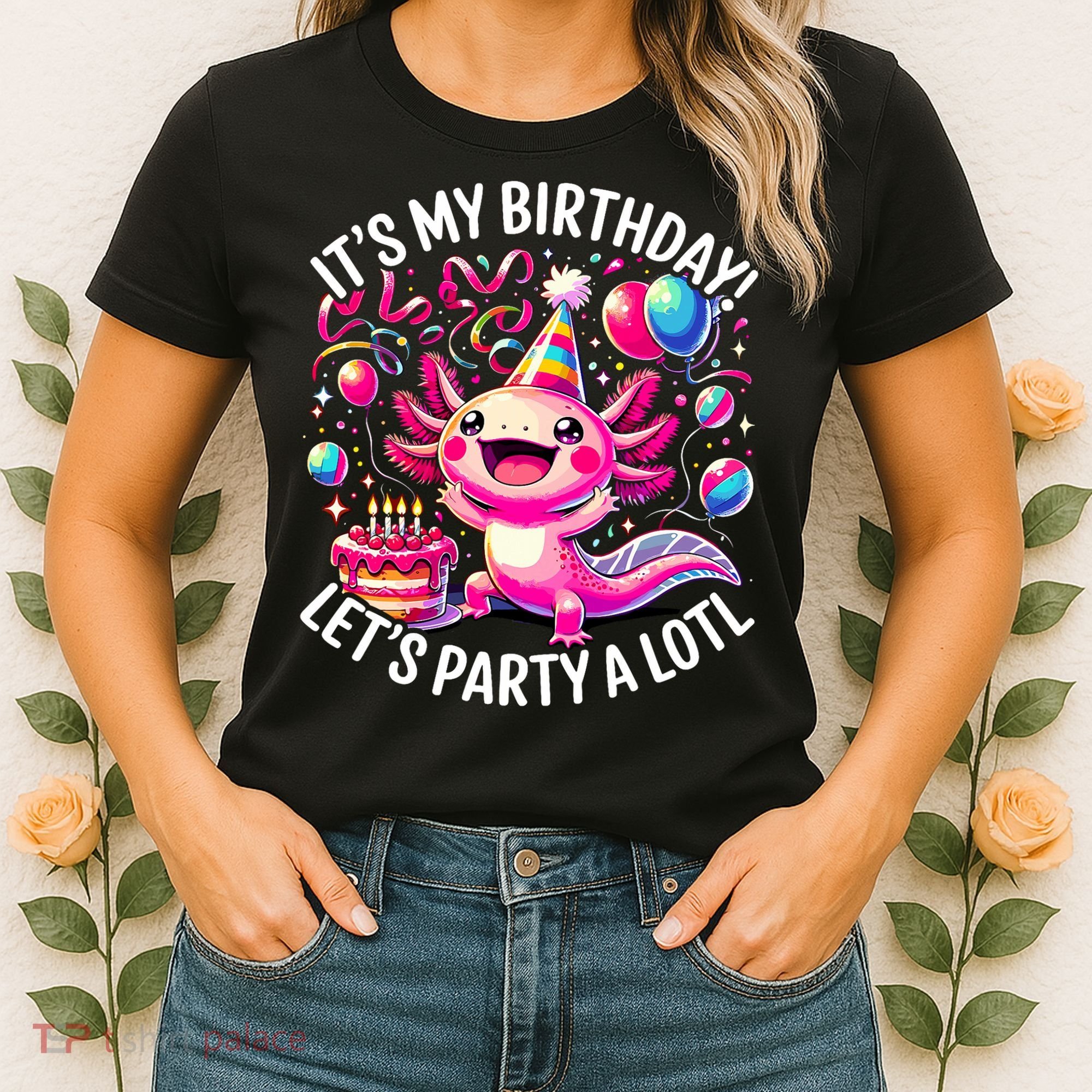 Birthday Axolotl PartyBirthday Axolotl Party  Women's T-Shirt