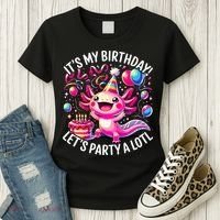 Birthday Axolotl PartyBirthday Axolotl Party  Women's T-Shirt thumb 3