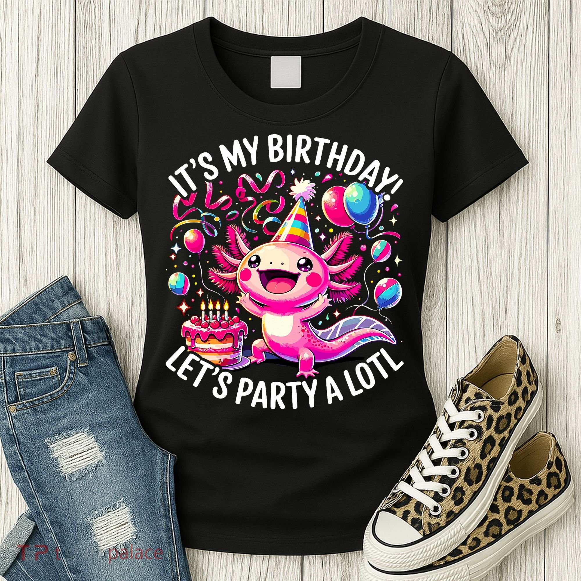 Birthday Axolotl PartyBirthday Axolotl Party  Women's T-Shirt