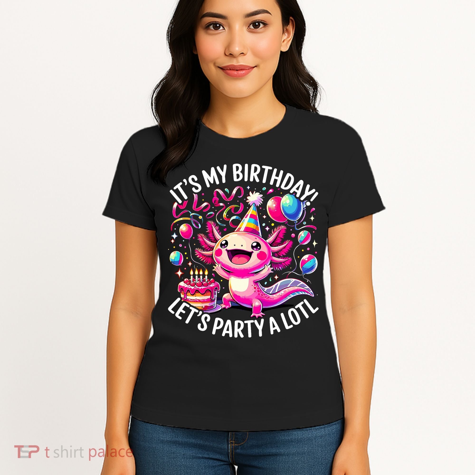 Birthday Axolotl PartyBirthday Axolotl Party  Women's T-Shirt
