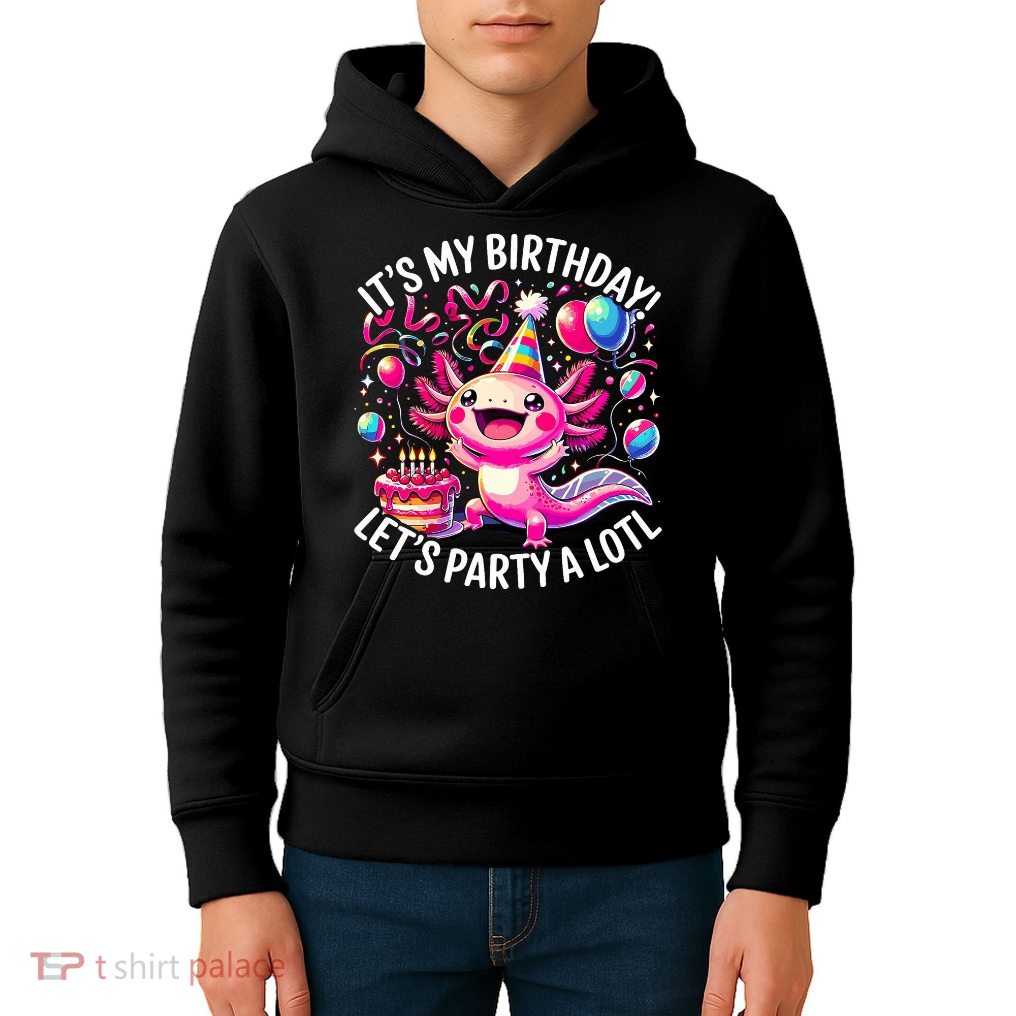 Birthday Axolotl PartyBirthday Axolotl Party  Kids Hoodie