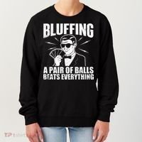 Bluffing A Pair Of Balls Beats Everything Poker Card Player Women's Sweatshirt thumb 0