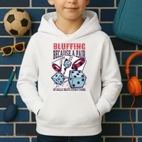 Bluffing A Pair Of Balls Beats Everything Funny Poker Kids Hoodie thumb 2