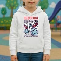 Bluffing A Pair Of Balls Beats Everything Funny Poker Kids Hoodie thumb 3