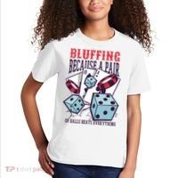 Bluffing A Pair Of Balls Beats Everything Funny Poker Kids T-Shirt thumb 2