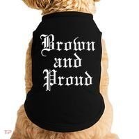 Brown And Proud Latino Mexican Raza Chicano Doggie Tank thumb 0
