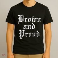 Brown And Proud Latino Mexican Raza Chicano T-Shirt thumb 3