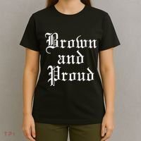 Brown And Proud Latino Mexican Raza Chicano T-Shirt thumb 4