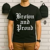 Brown And Proud Latino Mexican Raza Chicano T-Shirt thumb 6