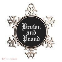 Brown And Proud Latino Mexican Raza Chicano Ornament thumb 0