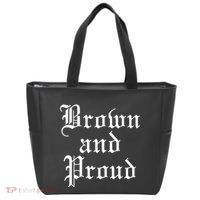 Brown And Proud Latino Mexican Raza Chicano Tote Bag thumb 0