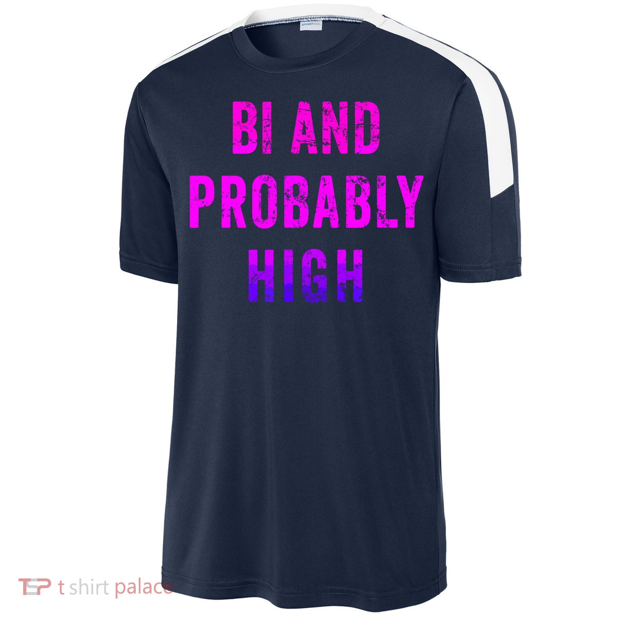 Bi And Probably High Bisexual Pothead Weed 420 Saying Meme Soccer Jersey