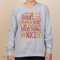 Books And Pumpkin Spice Fall Women's Sweatshirt thumb 0