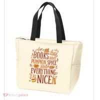 Books And Pumpkin Spice Fall Tote Bag thumb 3