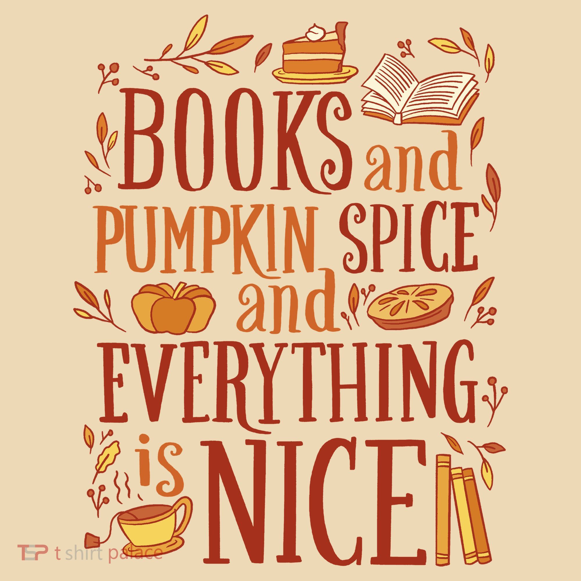 Books And Pumpkin Spice Fall Tote Bag