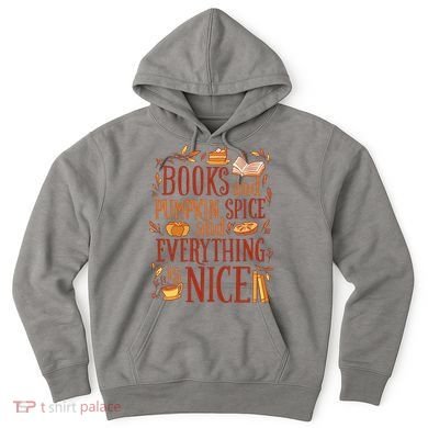 Books And Pumpkin Spice Fall Hoodie