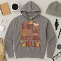 Books And Pumpkin Spice Fall Hoodie thumb 3