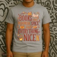 Books And Pumpkin Spice Fall T-Shirt thumb 3