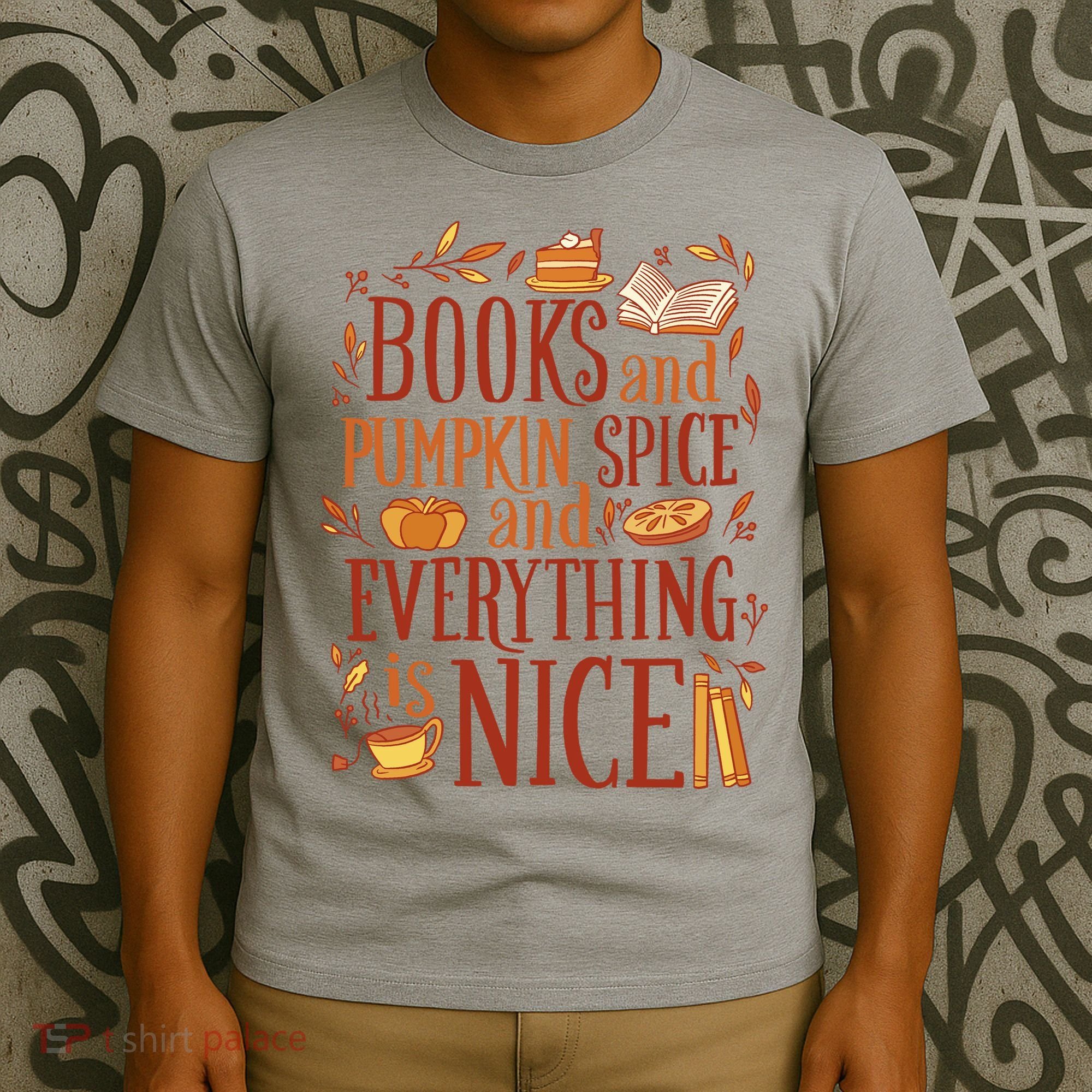 Books And Pumpkin Spice Fall T-Shirt