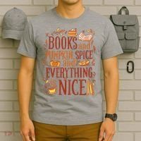 Books And Pumpkin Spice Fall T-Shirt thumb 6