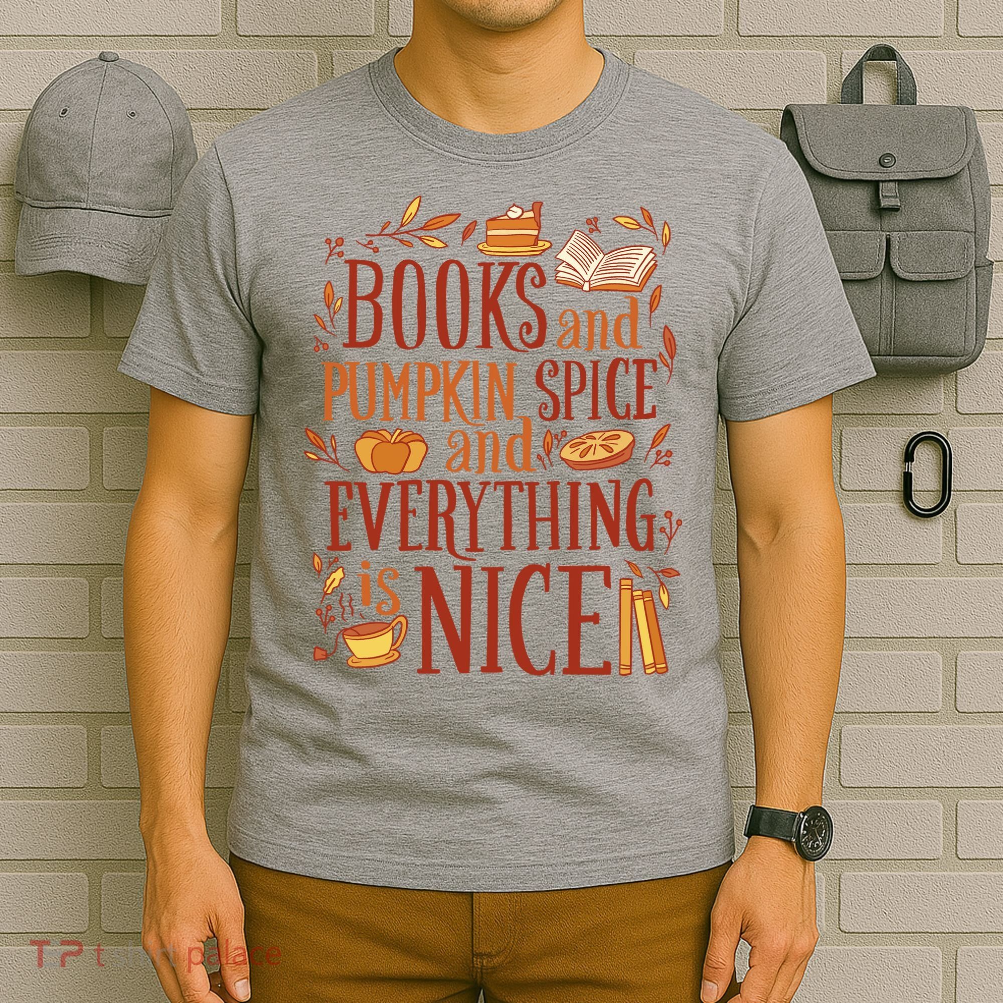 Books And Pumpkin Spice Fall T-Shirt
