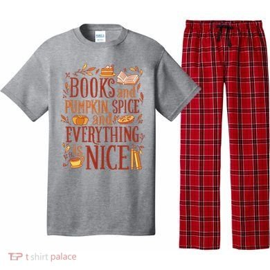 Books And Pumpkin Spice Fall Pajama Set