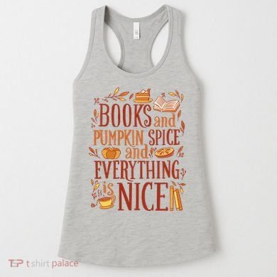Books And Pumpkin Spice Fall Women's Tank Top