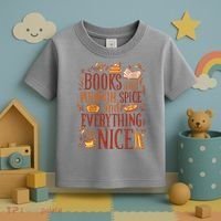 Books And Pumpkin Spice Fall Toddler T-Shirt thumb 3
