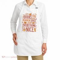 Books And Pumpkin Spice Fall Apron thumb 2